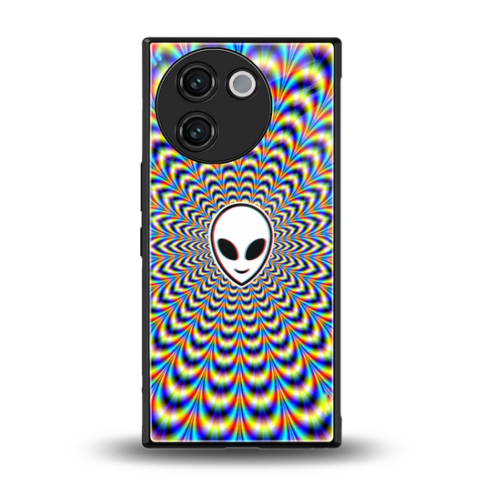 Galactic Vibes back phone cover | glass case for vivo v30e