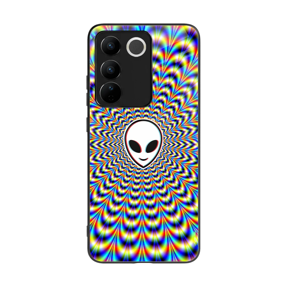 Galactic Vibes back phone cover | glass case for vivo v27 5g