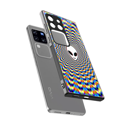 Galactic Vibes sleekvivo v30 pro cover with tempered glass back and TPU edges