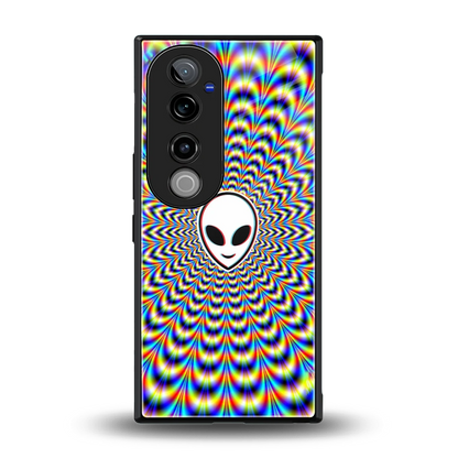Galactic Vibes back phone cover | glass case for vivo v40 pro