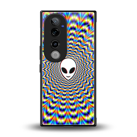 Galactic Vibes back phone cover | glass case for vivo v40 pro