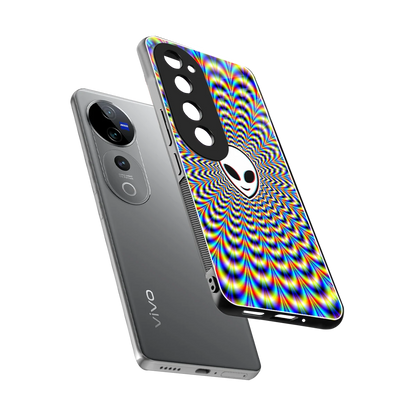 Galactic Vibes sleek vivo v40 pro cover with tempered glass back and TPU edges