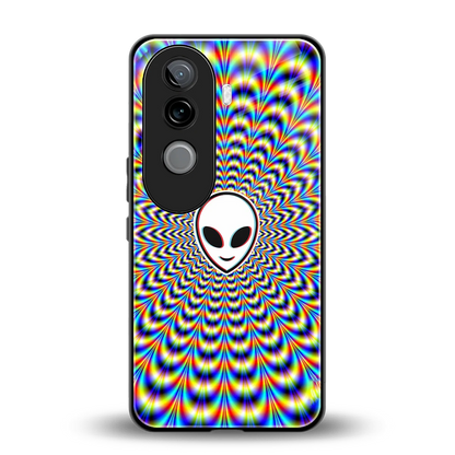 Galactic Vibes back phone cover | glass case for vivo v40e