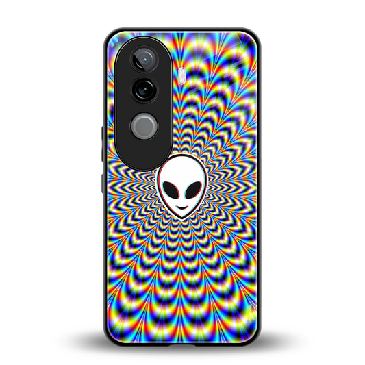 Galactic Vibes back phone cover | glass case for vivo v40e