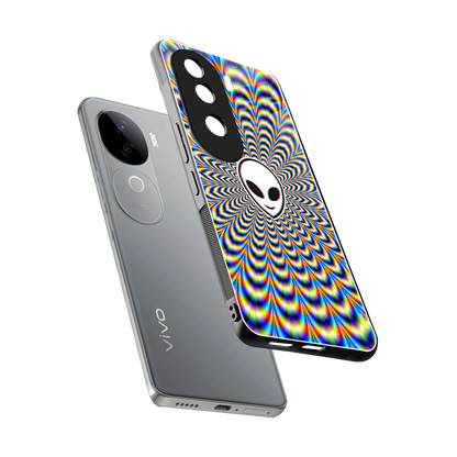 Galactic Vibes sleek vivo v40e cover with tempered glass back and TPU edges