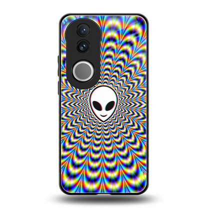 Galactic Vibes back phone cover | glass case for vivo v50