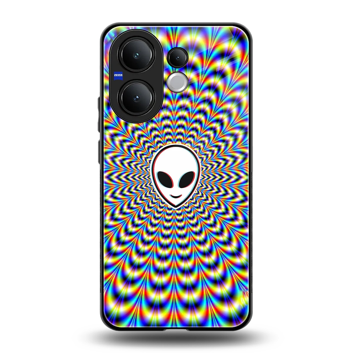 Galactic Vibes back phone cover | glass case for vivo v60