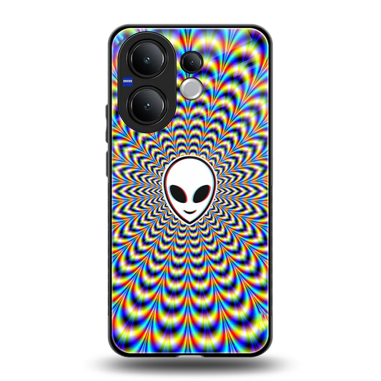 Galactic Vibes back phone cover | glass case for vivo v60