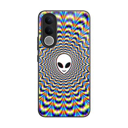 Galactic Vibes back phone cover | glass case for vivo v70 fe