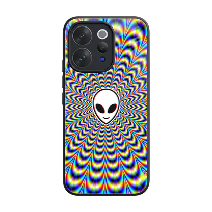 Galactic Vibes back phone cover | glass case for vivo v70
