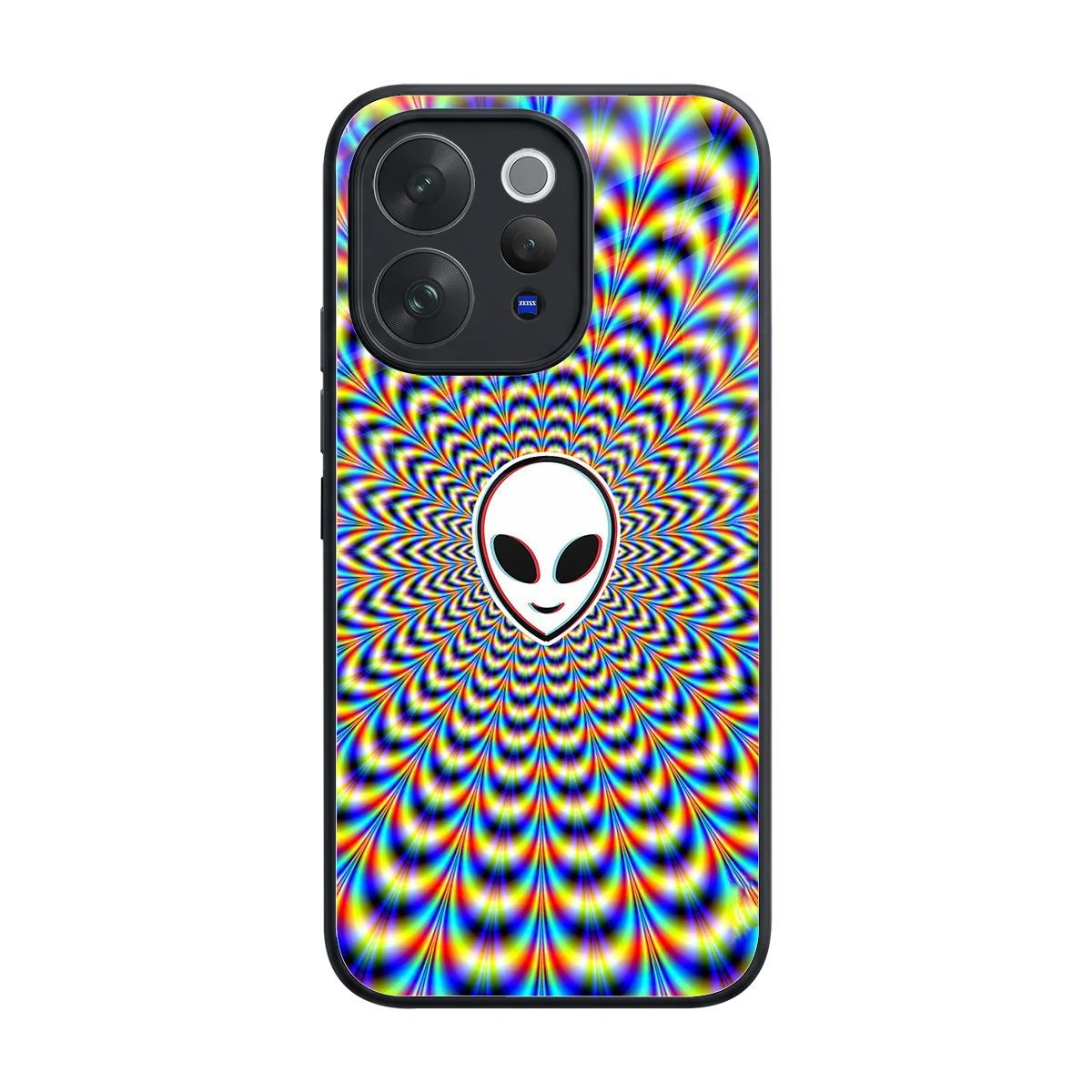 Galactic Vibes back phone cover | glass case for vivo v70 elite