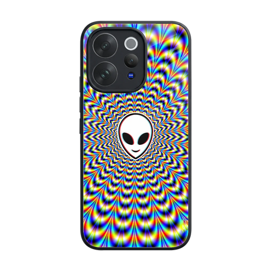 Galactic Vibes back phone cover | glass case for vivo v70 elite