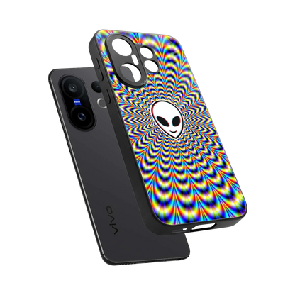 Galactic Vibes sleek vivo x200 fe cover with tempered glass back and TPU edges