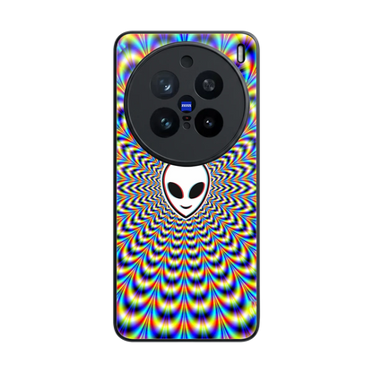 Galactic Vibes back phone cover | glass case for vivo x200 pro