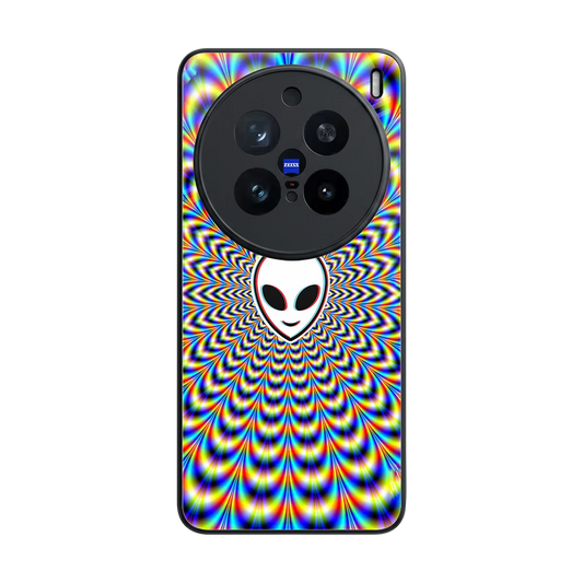 Galactic Vibes back phone cover | glass case for vivo x200 pro