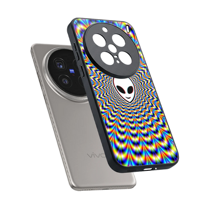 Galactic Vibes sleek vivo x200 pro cover with tempered glass back and TPU edges