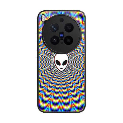 Galactic Vibes back phone cover | glass case for vivo x300 pro