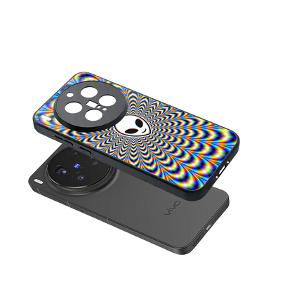 Galactic Vibes sleek vivo x300 pro cover with tempered glass back and TPU edges