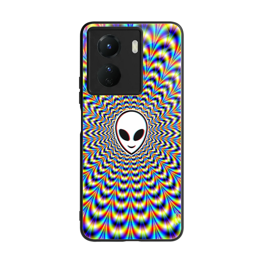 Galactic Vibes back phone cover | glass case for vivo y16