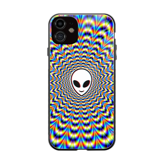 Galactic Vibes back phone cover | glass case for iphone 12