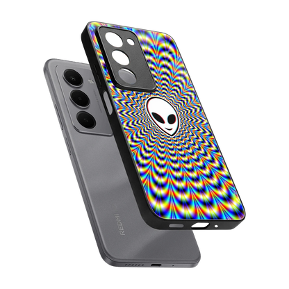 Galactic Vibes sleek redmi 15 5g cover with tempered glass back and TPU edges