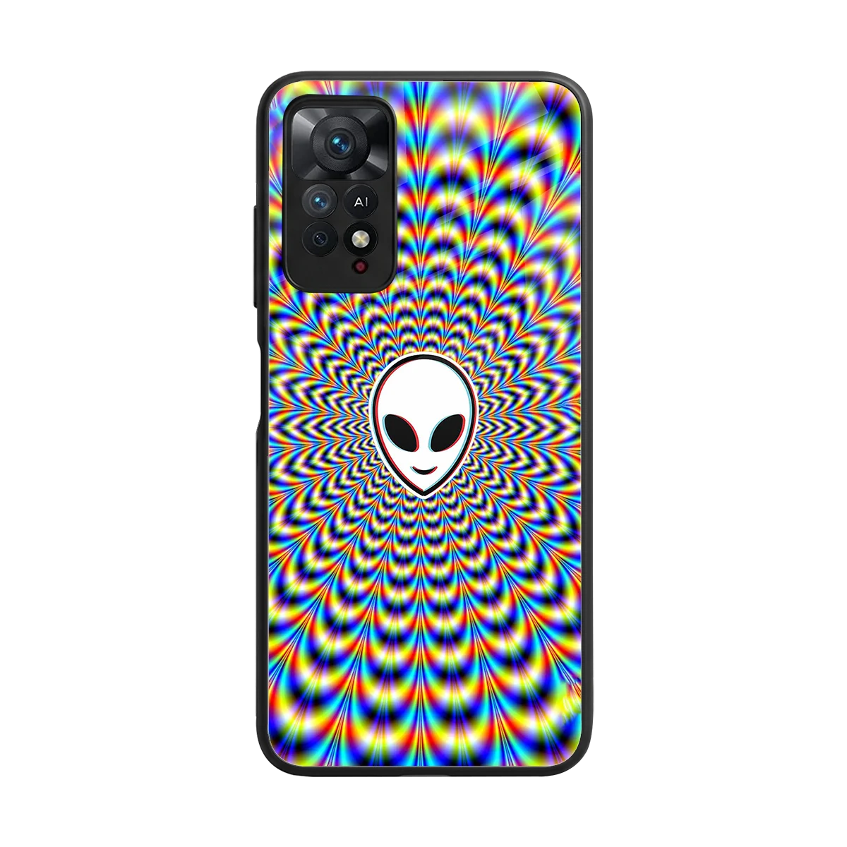 Galactic Vibes back phone cover | glass case for redmi note 11 pro