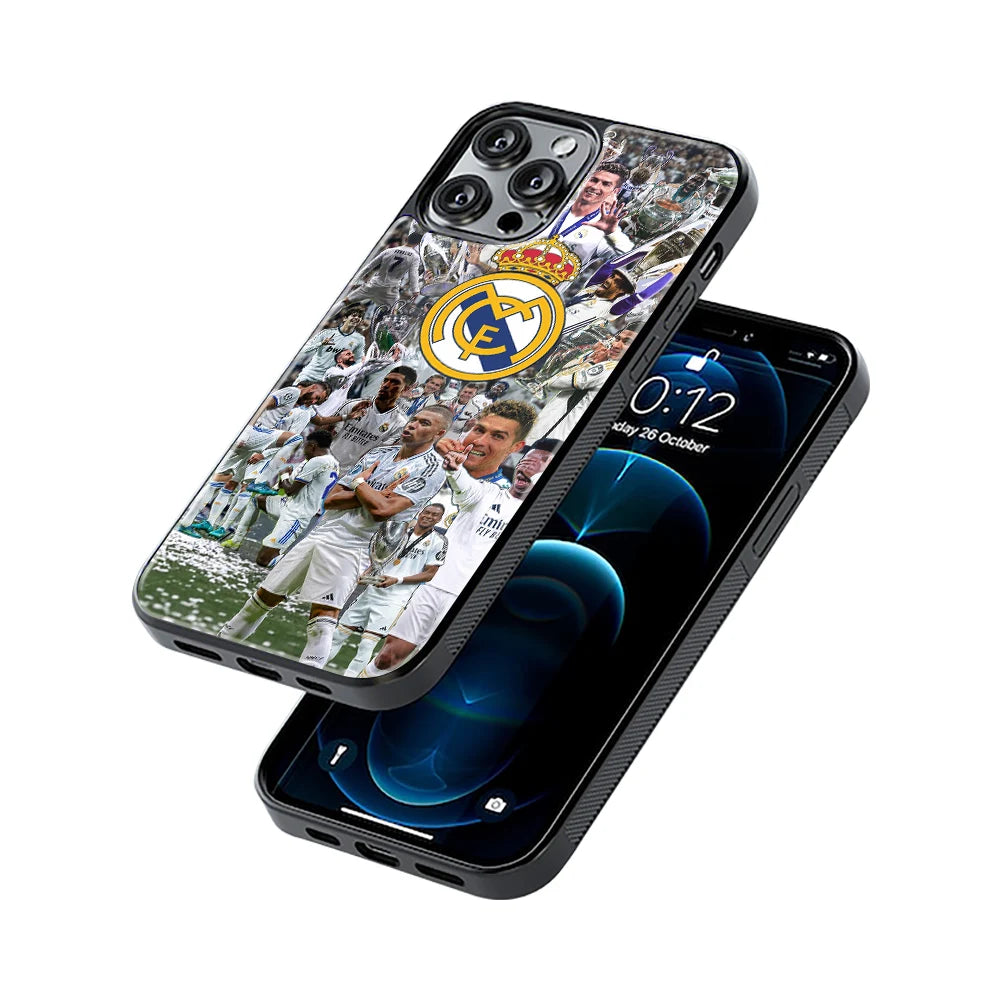 Protective Glass Back Phone Case Compatible with iPhone, Samsung, OnePlus, Pixel & More
