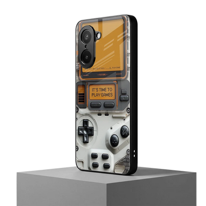 Gameboy Orange oneplus nord ce5 5g mobile cover | shockproof glass phone case