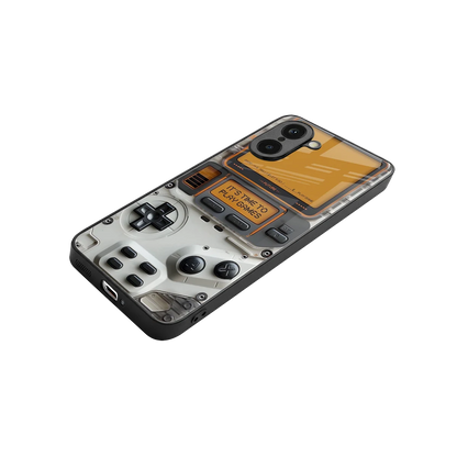Gameboy Orange stylish phone case for oneplus nord ce5 5g | glossy glass and slim fit