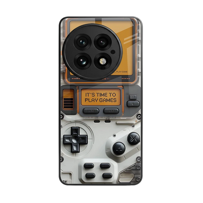 Gameboy Orange back phone cover | glass case for oneplus 13
