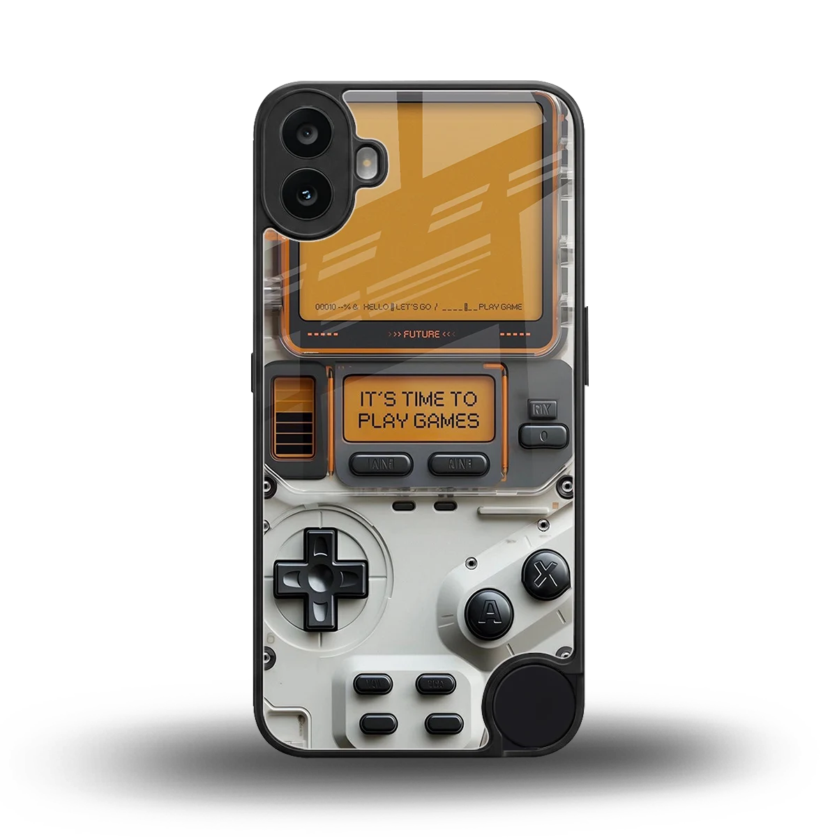 Gameboy Orange back phone cover | glass case for cmf nothing phone 1