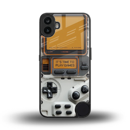Gameboy Orange back phone cover | glass case for cmf nothing phone 1