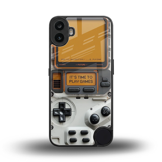 Gameboy Orange back phone cover | glass case for cmf nothing phone 1