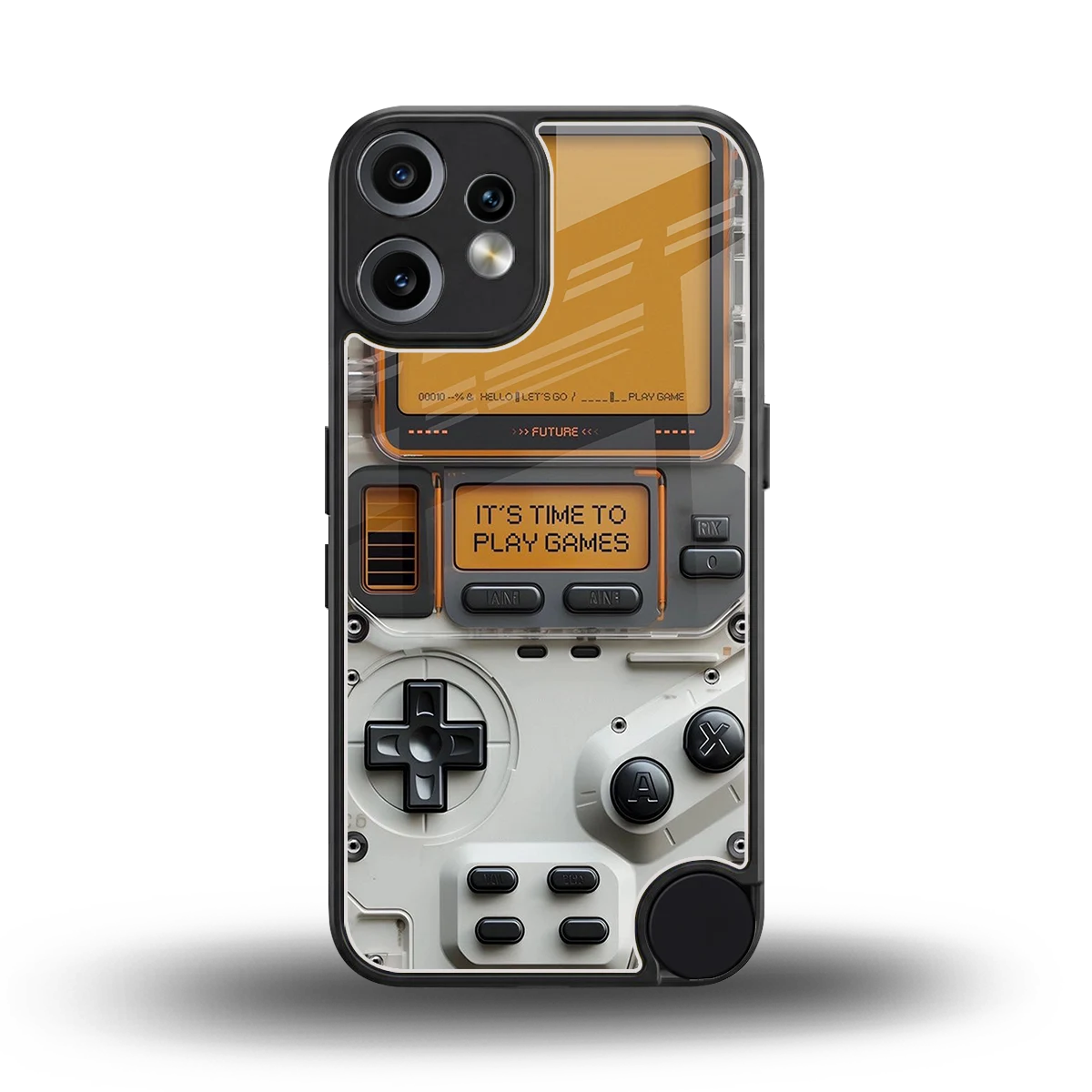 Gameboy Orange back phone cover | glass case for cmf nothing phone 2 pro