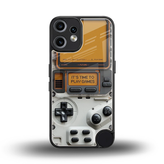 Gameboy Orange back phone cover | glass case for cmf nothing phone 2 pro