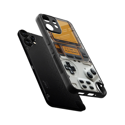 Gameboy Orange sleek cmf nothing phone 2 pro cover with tempered glass back and TPU edges