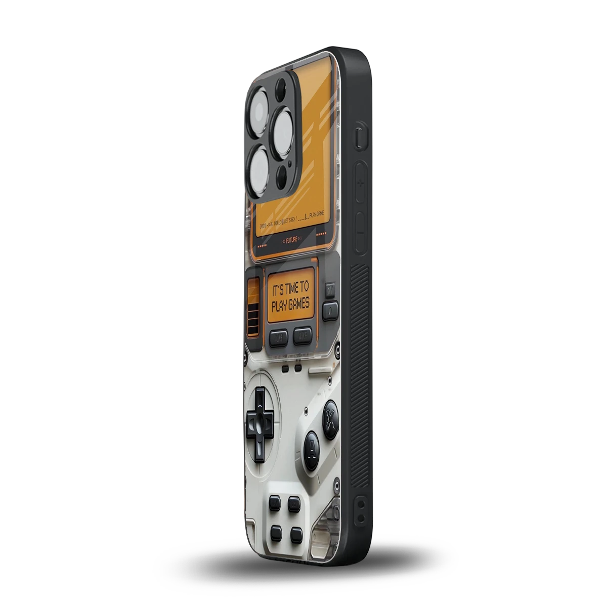 Gameboy Orange iphone 13 pro mobile cover | shockproof glass phone case