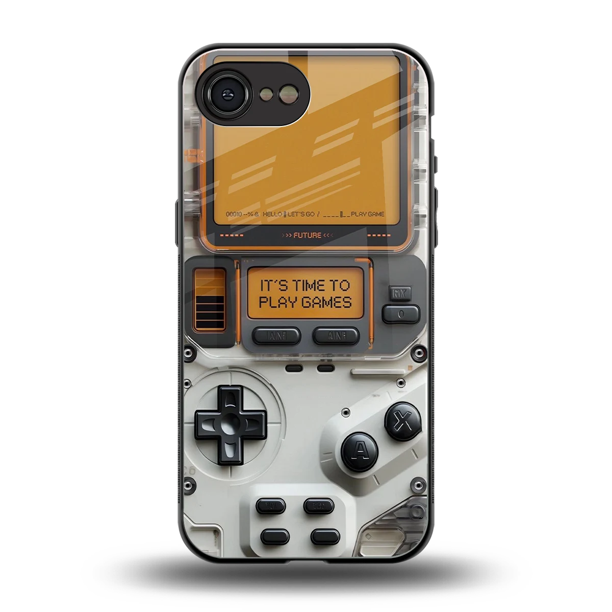 Gameboy Orange back phone cover | glass case for iphone 17e