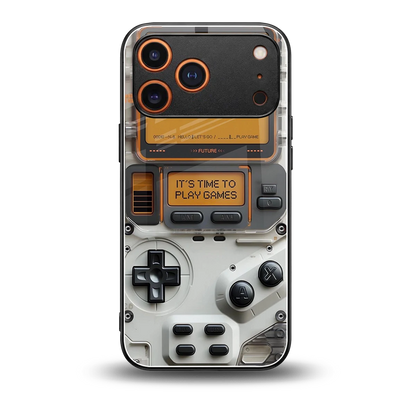 Gameboy Orange back phone cover | glass case for iphone 17 pro