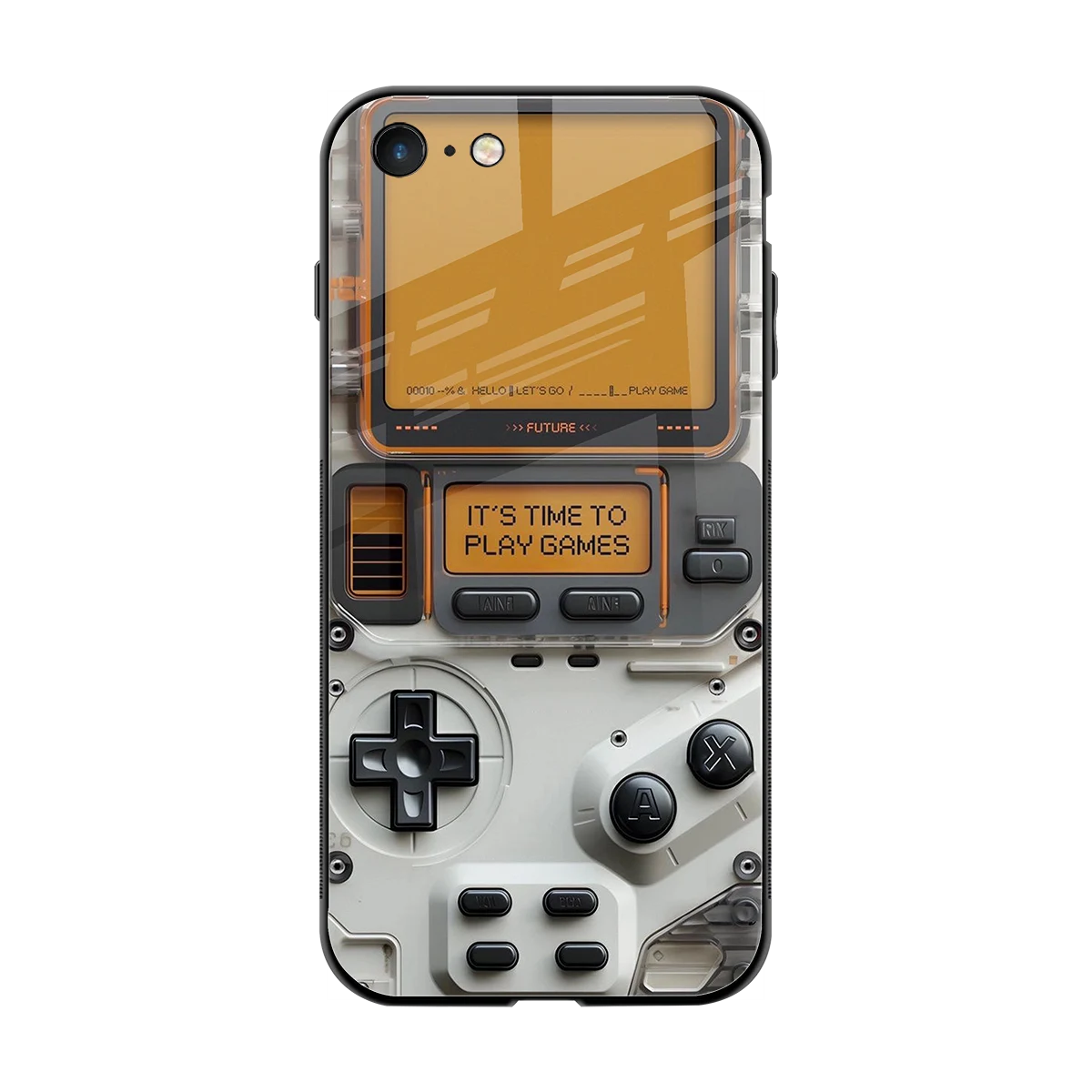 Gameboy Orange back phone cover | glass case for iphone 7