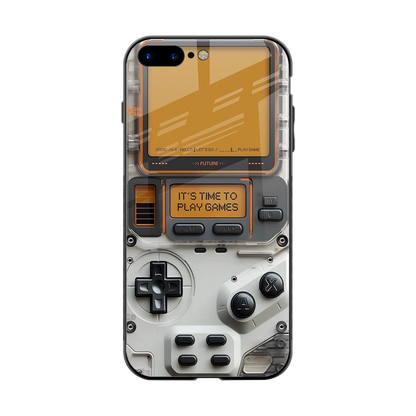 Gameboy Orange back phone cover | glass case for iphone 8 plus