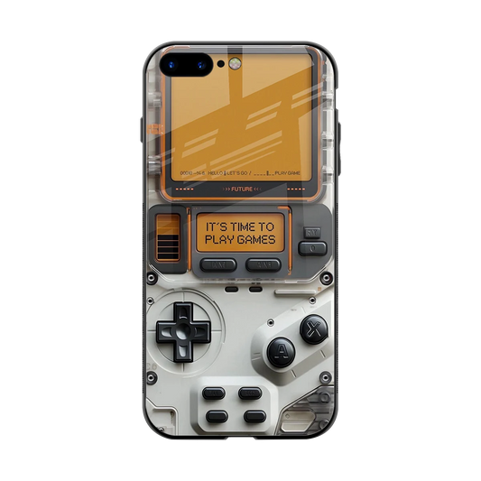 Gameboy Orange back phone cover | glass case for iphone 8 plus