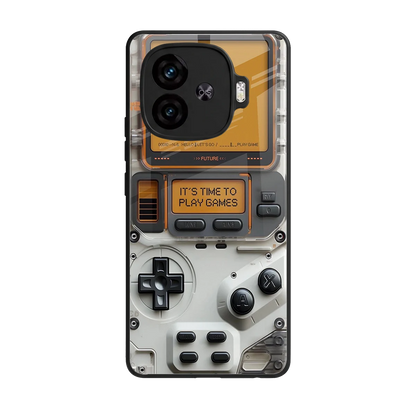 Gameboy Orange back phone cover | glass case for iqoo neo 10r 5g