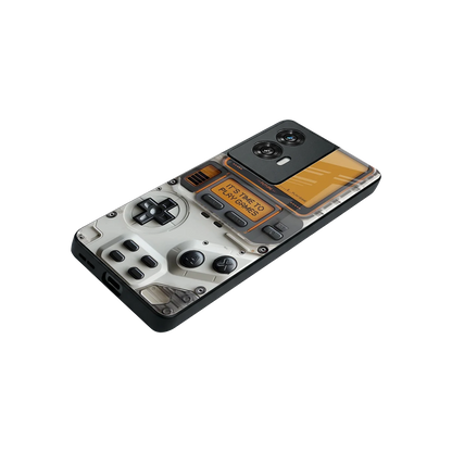 Gameboy Orange stylish phone case for motorola edge 50 fusion | glossy glass and slim fit
