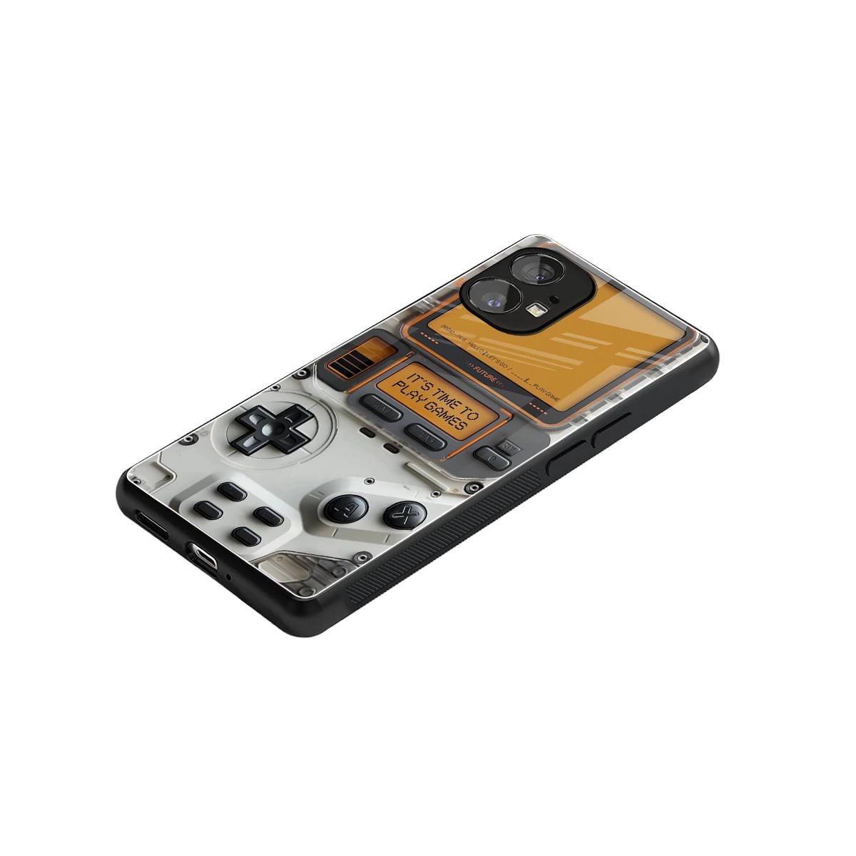 Gameboy Orange stylish phone case for nothing phone 1 | glossy glass and slim fit