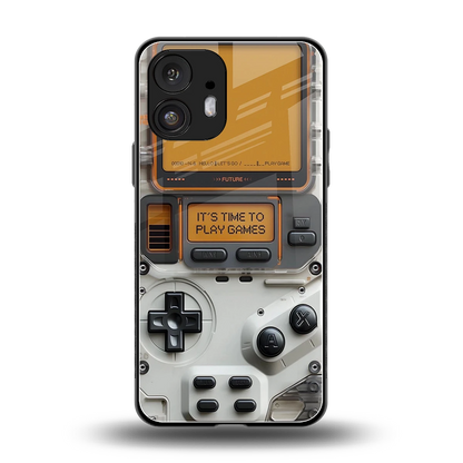 Gameboy Orange back phone cover | glass case for nothing phone 2
