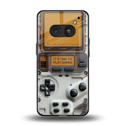 Gameboy Orange back phone cover | glass case for nothing phone 2a plus