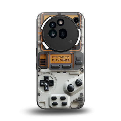 Gameboy Orange back phone cover | glass case for nothing phone 3a pro