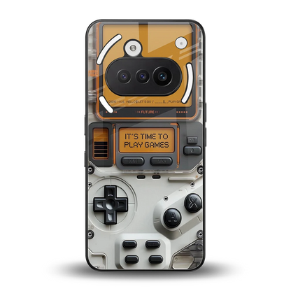 Gameboy Orange back phone cover | glass case for nothing phone 3a