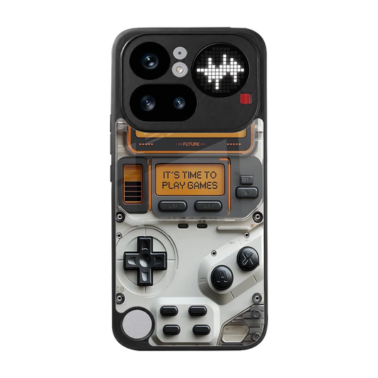 Gameboy Orange back phone cover | glass case for nothing phone 4a pro